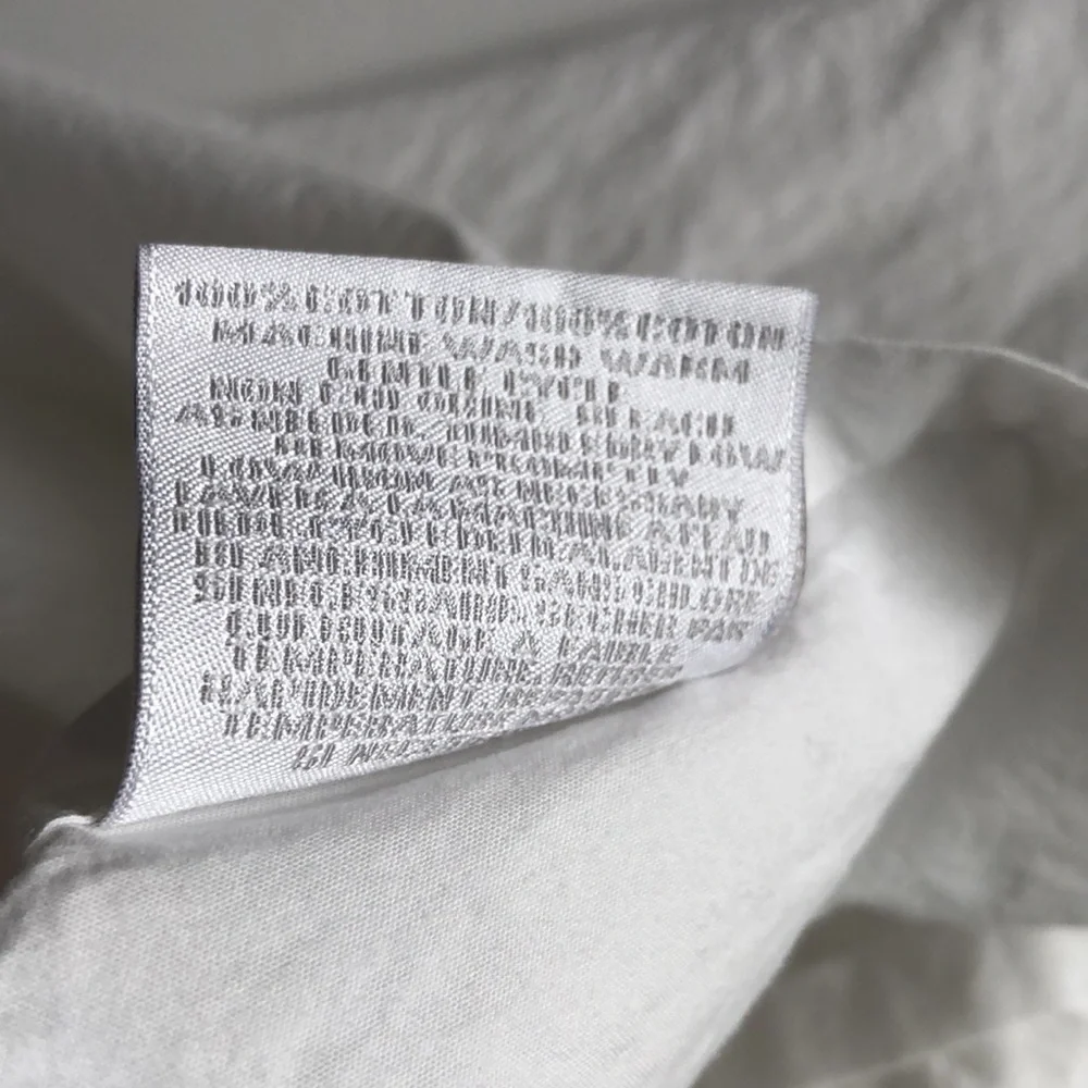 Restoration Hardware ITALIAN HOTEL SATIN STITCH Euro SHAM Fog White Silver